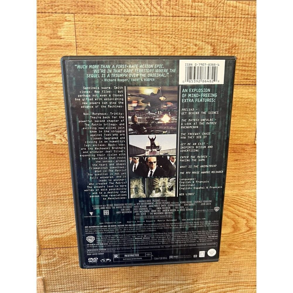 The Matrix Reloaded (DVD, 2003) - Picture 3 of 9